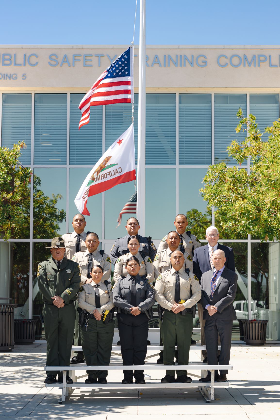 Nine cadets graduated from Allan Hancock College’s CORE Custody Academy on May 5 during a ceremony held at the college’s Public Safety Training Complex in Lompoc.